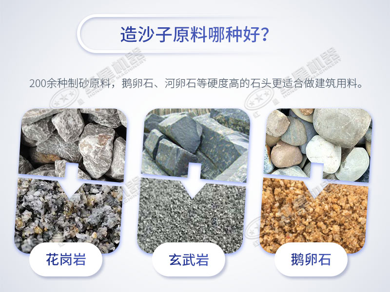 高質(zhì)量機制砂原料主要來源