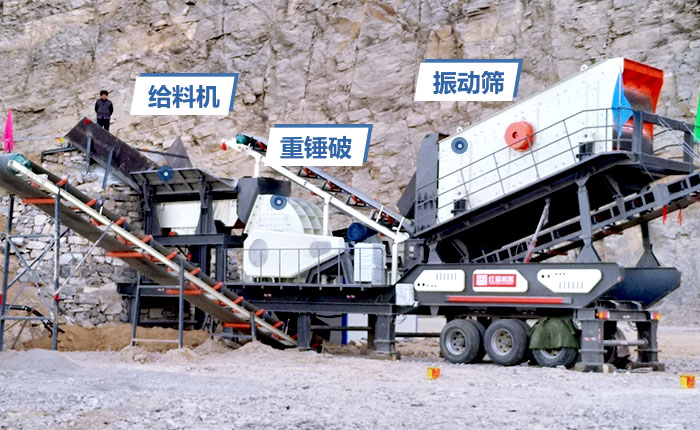 與重錘式磕石機(jī)搭配，成品粒型更加均勻