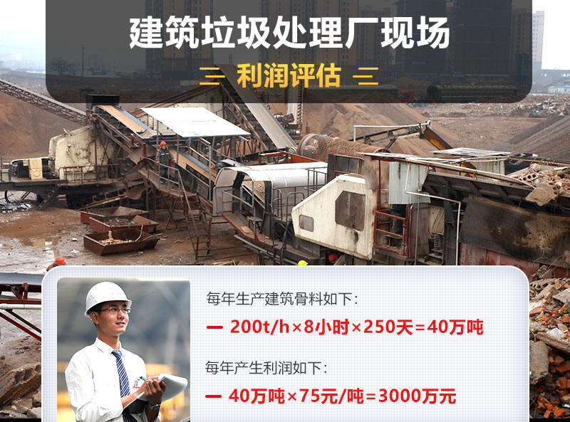 處理建筑垃圾每年利潤(rùn)分析