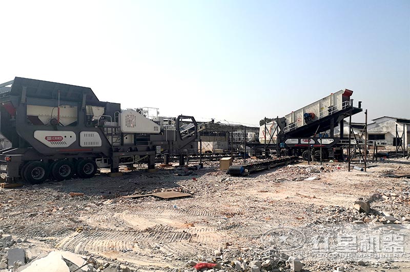 輪胎式建筑垃圾移動破碎機設(shè)備