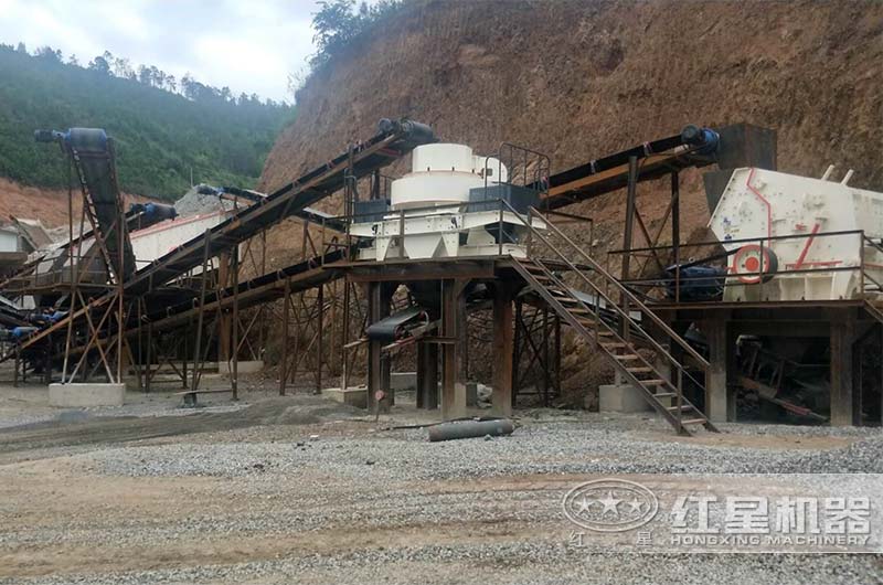 顎破+反擊破+制砂機(jī)方案現(xiàn)場