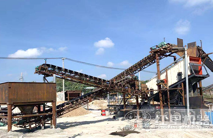 移動(dòng)打沙機(jī)作業(yè)現(xiàn)場