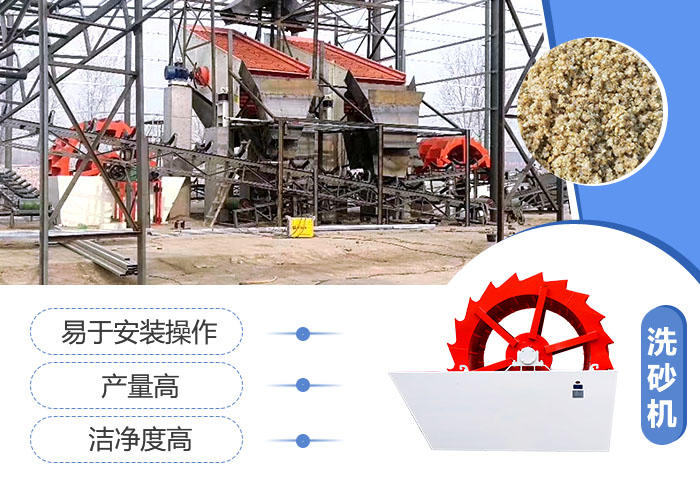 洗砂設(shè)備體積小，產(chǎn)量高