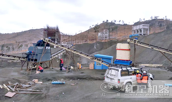 復合式破碎機，山西用戶現(xiàn)場