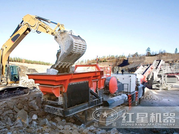 建筑垃圾破碎站機身靈活、占地小